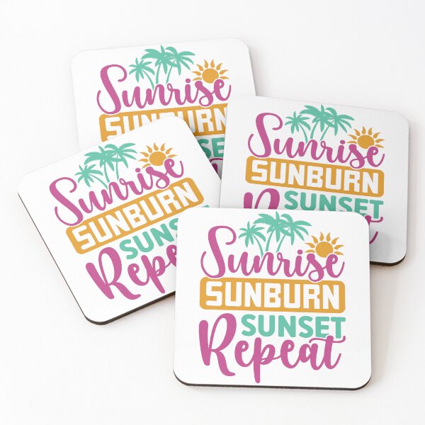 Item preview, Sunrise sunburn sunset repeat designed and sold by DesignCosmos.