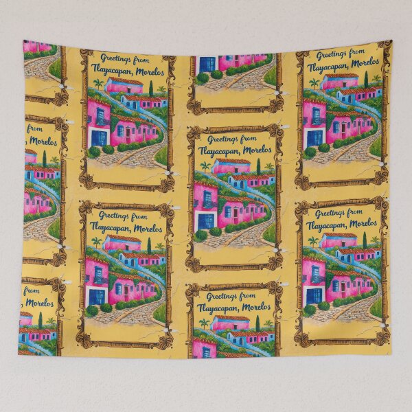 Item preview, Tlayacapan Morelos Magic Town Postcard Vintage Travel designed and sold by TravelPostcardGems.