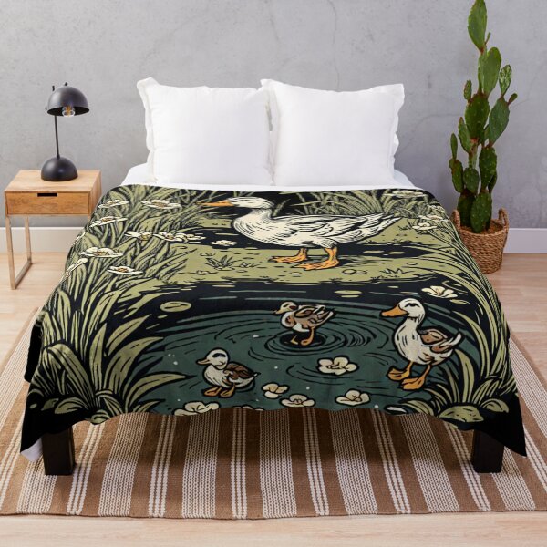 Item preview, Cute duck and ducklings. Vintage Aesthetic designed and sold by Invisible-Cult.