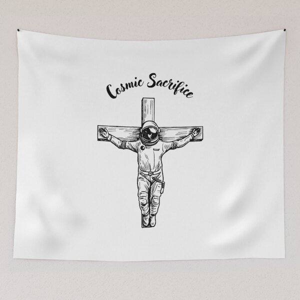 Item preview, Cosmic Sacrifice: Astronaut on Crucifix designed and sold by GorinART.