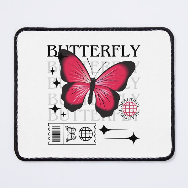 Item preview, Pink Butterfly with Black Fading Text designed and sold by AveryZi.