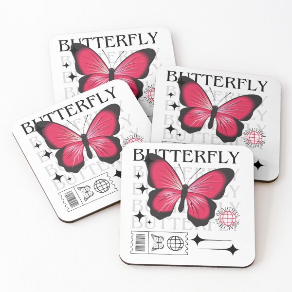 Item preview, Pink Butterfly with Black Fading Text designed and sold by AveryZi.
