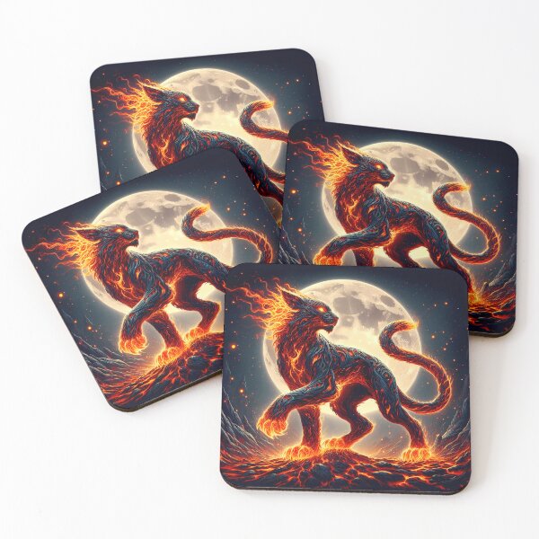 Item preview, Lava Fire Lynx, Ai Generated Art  designed and sold by ACC .