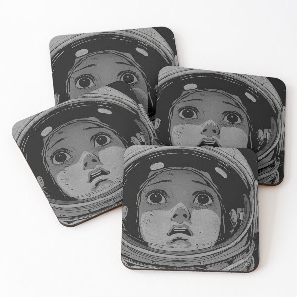 Item preview, Astral Anomaly - black and white scifi manga anime girl designed and sold by ForsakenFrames.