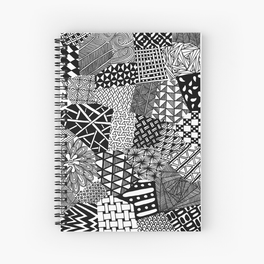 "Doodle Designs 1 " Spiral Notebook for Sale by CielPetit Redbubble