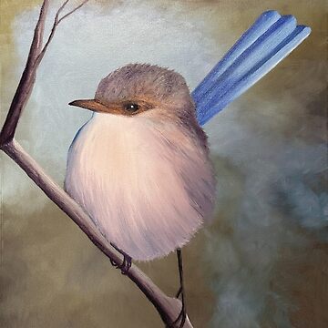 Artwork thumbnail, Little Blue Wren by Kelly Logan