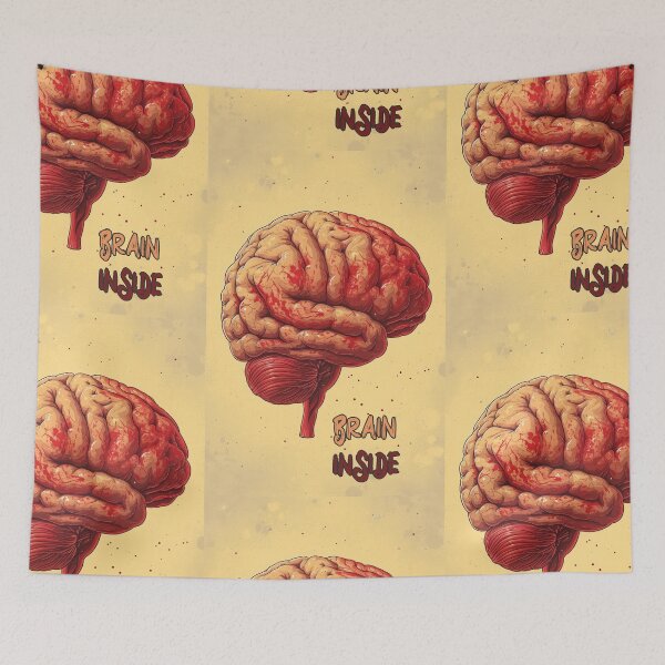 Item preview, Cartoon Style Brain with "Brain Inside" designed and sold by Piotrek0001.