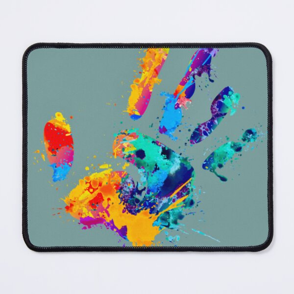 Item preview, Imprint of a paint-smeared palm designed and sold by AnnabellaRh.