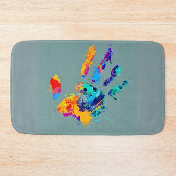Item preview, Imprint of a paint-smeared palm designed and sold by AnnabellaRh.
