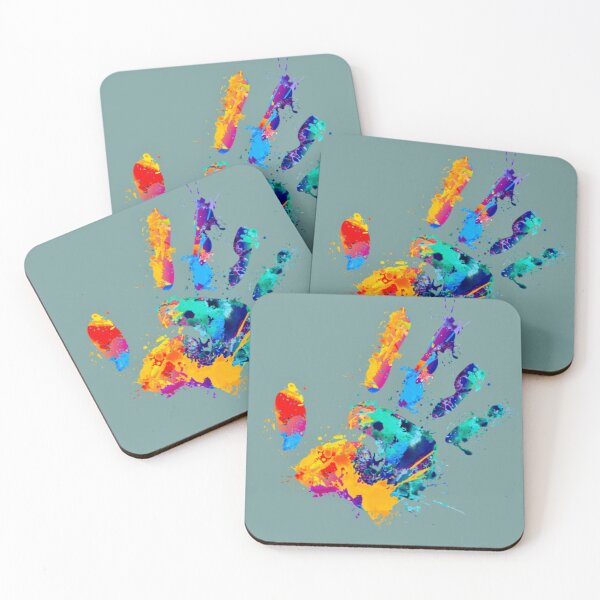 Item preview, Imprint of a paint-smeared palm designed and sold by AnnabellaRh.
