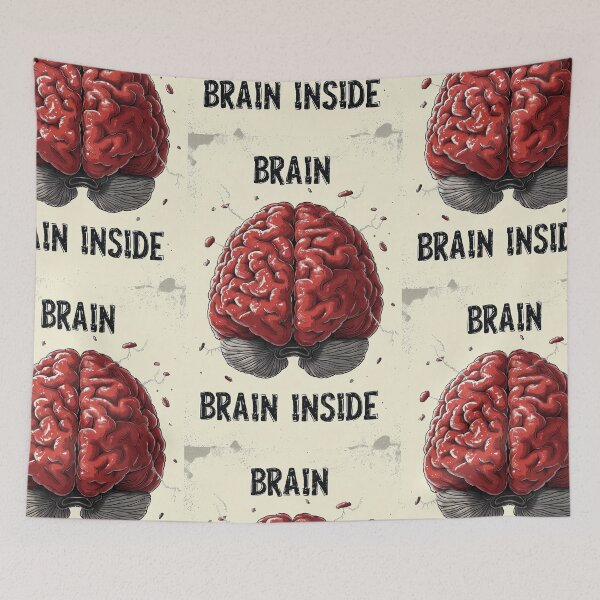 Item preview, Cartoon Style Brain with "Brain Inside" designed and sold by Piotrek0001.