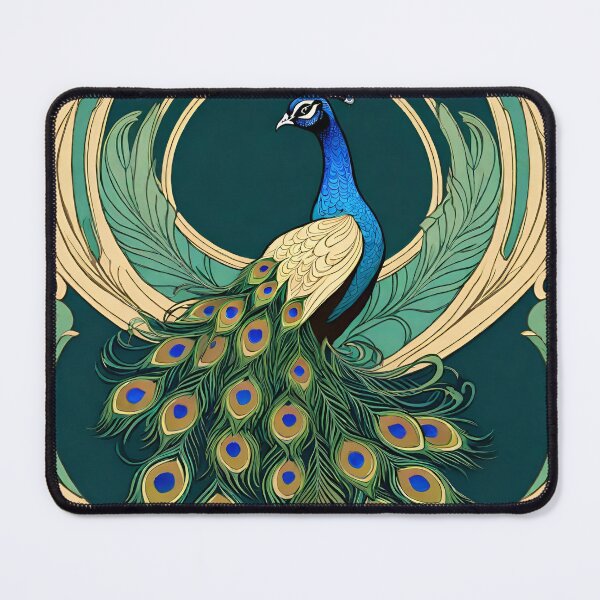 Item preview, Art Nouveau Peacock Feathers designed and sold by TrendyGalaxy.
