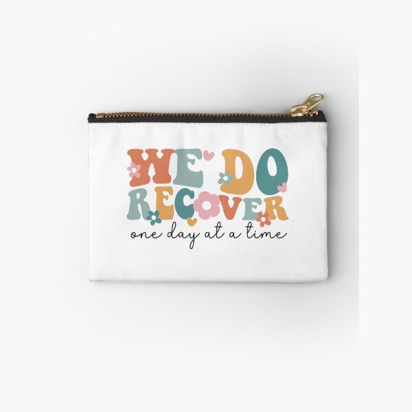 Item preview, We do recover one day at a time groovy typography designed and sold by DropsOfDopamine.