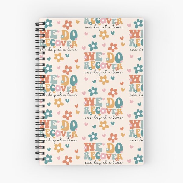 Item preview, We do recover one day at a time groovy typography designed and sold by DropsOfDopamine.