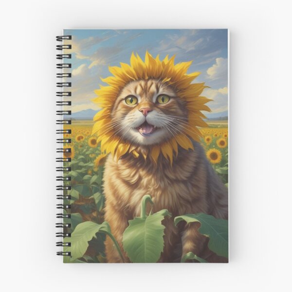 Item preview,  Cat lion in sunflower field designed and sold by GasconyPassion.