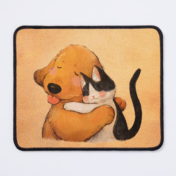 Item preview, Sweet dog and cat hugging designed and sold by You Store.