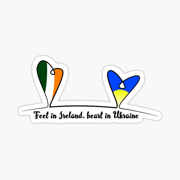 Item preview, Feet in Ireland, heart in Ukraine designed and sold by w8ang.