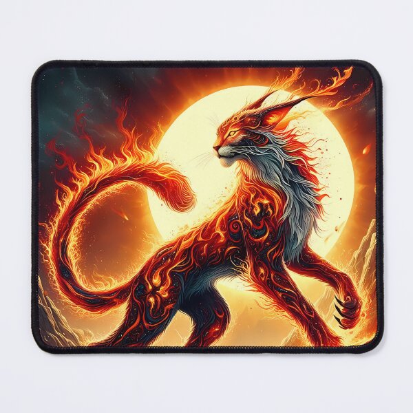 Item preview, Lava Fire Lynx, Ai Generated Art designed and sold by ACC .