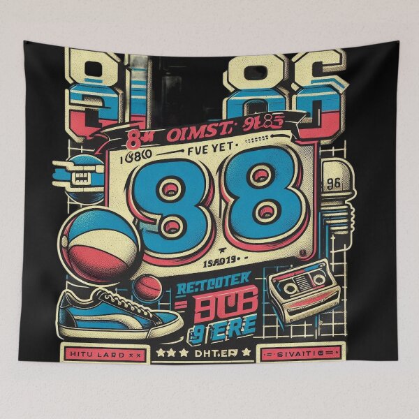 Item preview, Retro Rewind: A Nostalgic Journey Through 1981, 1986, and 1988 designed and sold by aZRaSs.