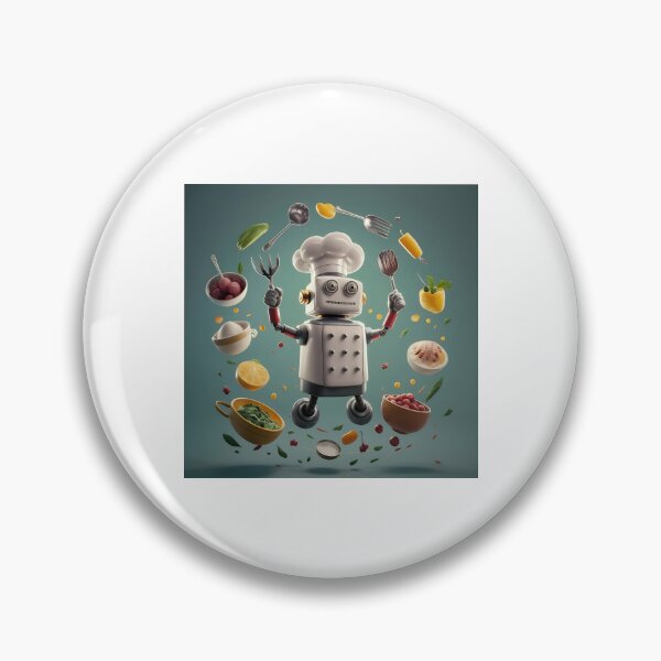 Item preview, Futuristic Culinary Robot Chef: Tech Innovation designed and sold by Luxuriously.