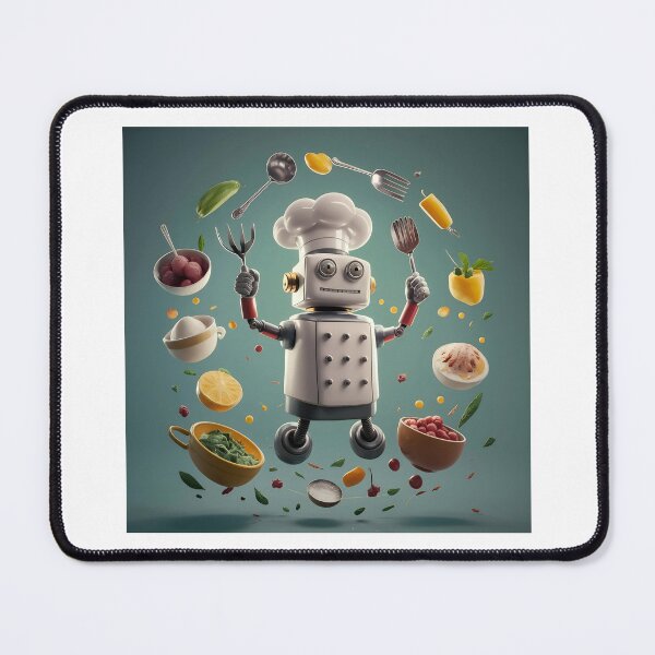Item preview, Futuristic Culinary Robot Chef: Tech Innovation designed and sold by Luxuriously.