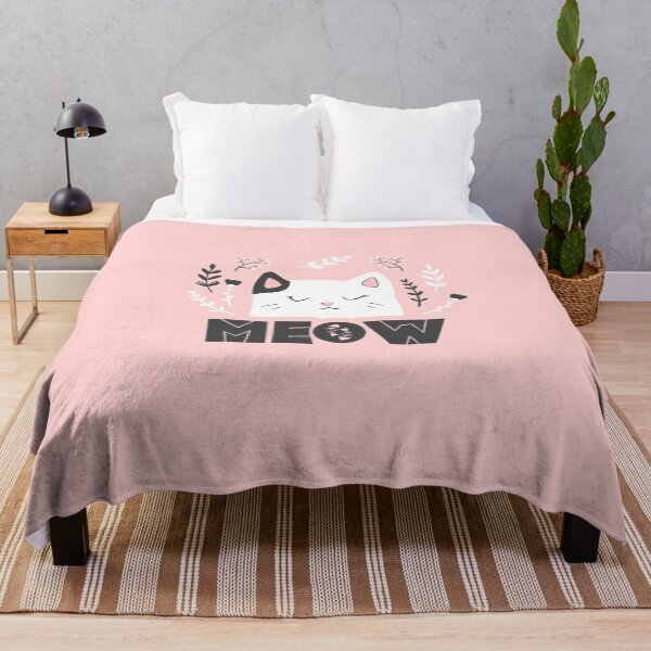 Item preview, Cute cat, meow and abstract plants designed and sold by DarianaArt.