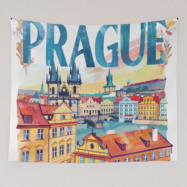 Item preview, Prague Print Prague Vector Art  designed and sold by nomiraclehere.