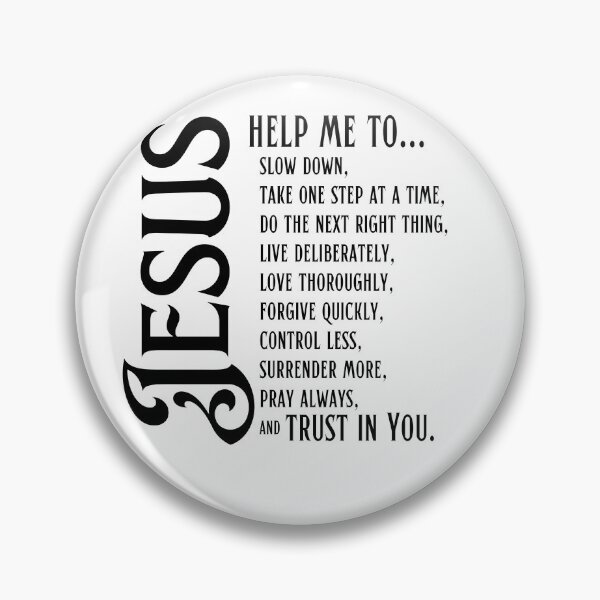 Item preview, Jesus Help Me Trust in You Prayer - Black designed and sold by RoseTreeGifts.