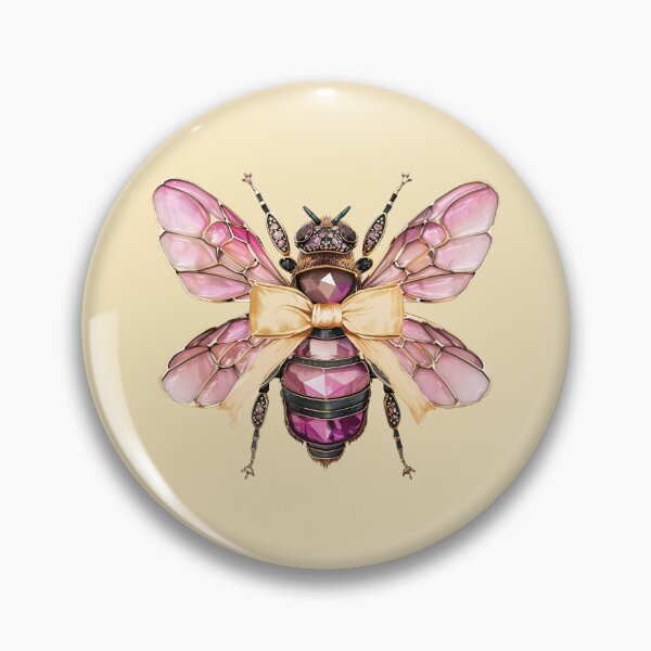 Item preview, Cute Golden Honey Jewel Bee in Coquette Aesthetic Design designed and sold by CozyLightsStore.