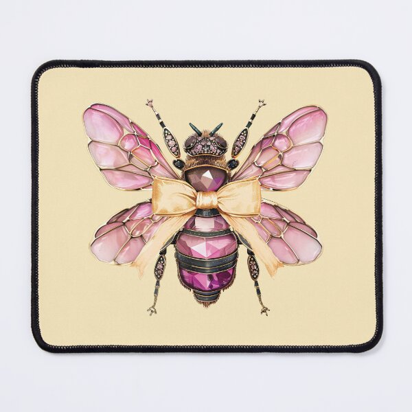 Item preview, Cute Golden Honey Jewel Bee in Coquette Aesthetic Design designed and sold by CozyLightsStore.