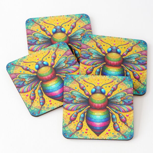 Item preview, Psychedelic Bee designed and sold by BeeTheArtCo.