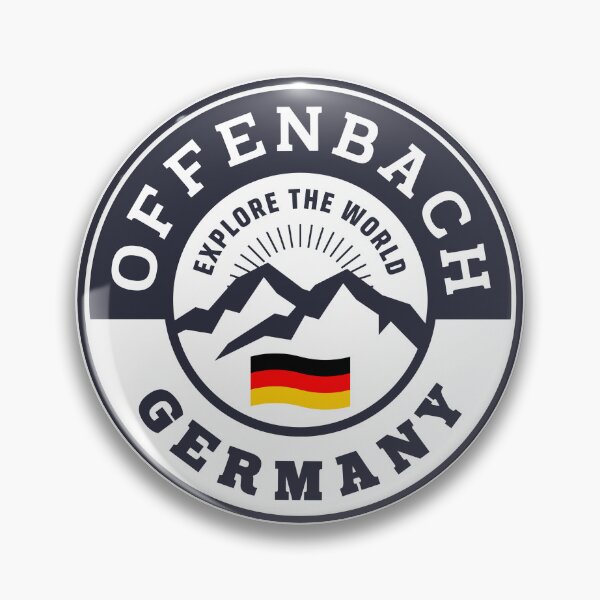 Item preview, Offenbach Germany Black and White Crest designed and sold by World Designs.
