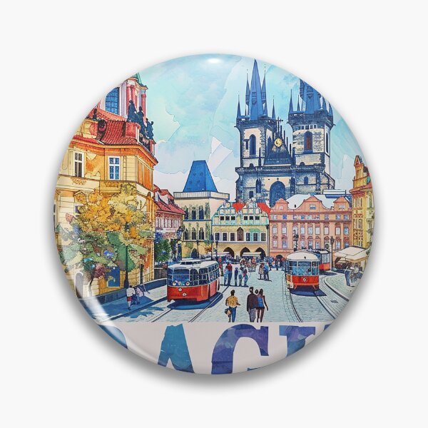 Item preview, Prague Print Prague Vector Art  designed and sold by nomiraclehere.