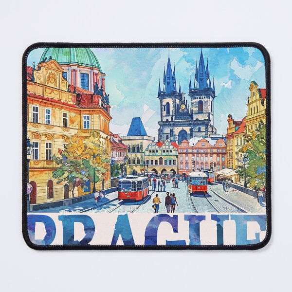 Item preview, Prague Print Prague Vector Art designed and sold by nomiraclehere.