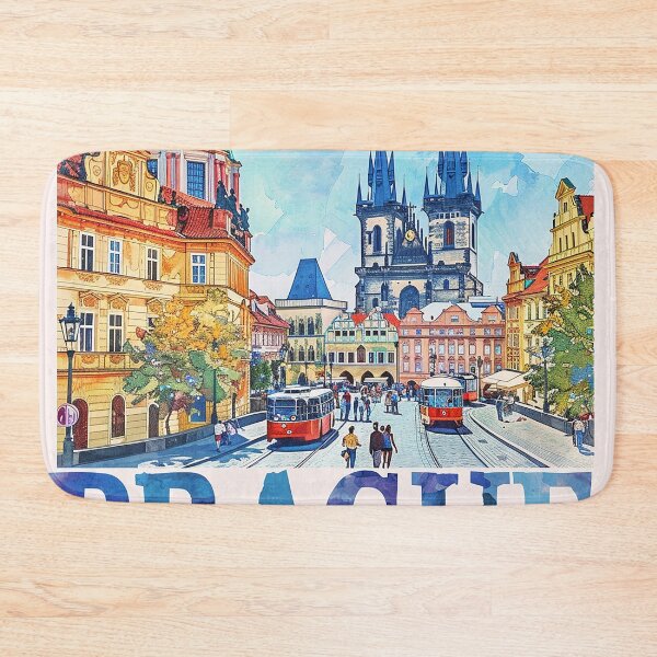 Item preview, Prague Print Prague Vector Art  designed and sold by nomiraclehere.