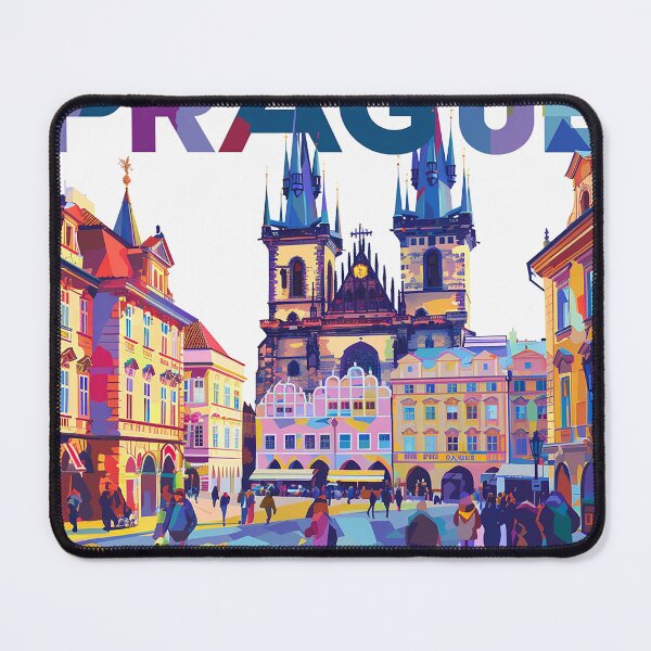 Item preview, Prague Print Prague Vector Art  designed and sold by nomiraclehere.