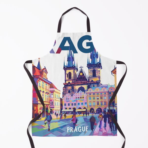 Item preview, Prague Print Prague Vector Art designed and sold by nomiraclehere.