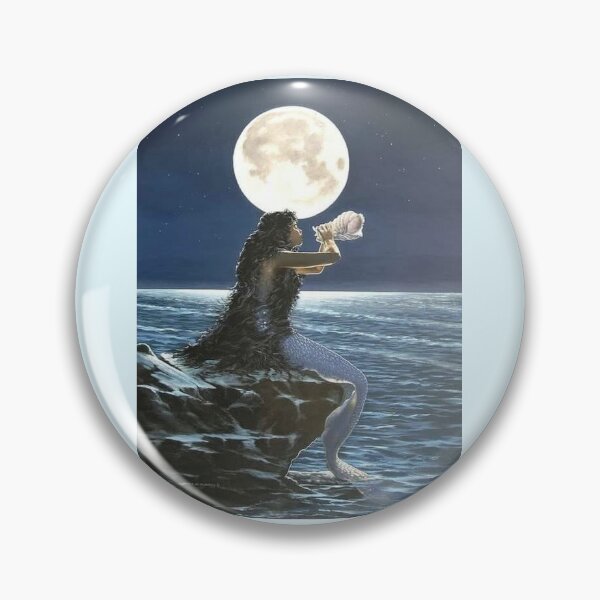 Aperçu de l'œuvre Tableau Sirène la nuit créée et vendue par RelaxingSpirit.