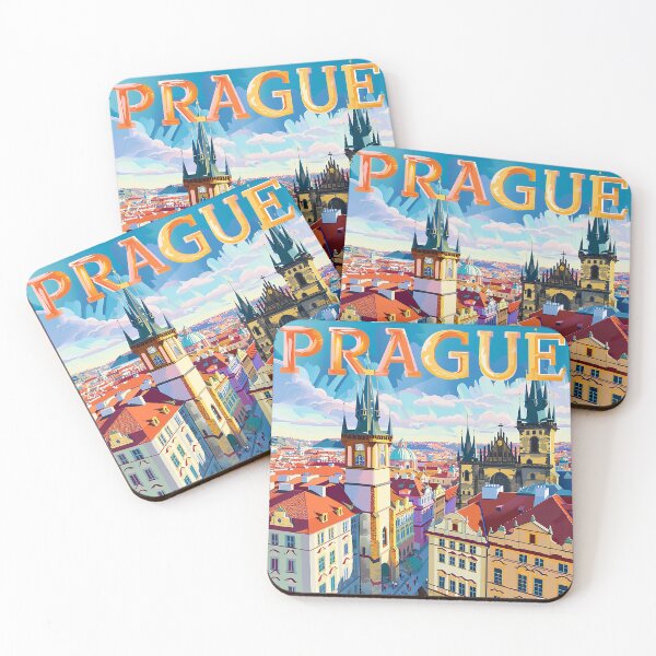 Item preview, Prague Print Prague Vector Art  designed and sold by nomiraclehere.
