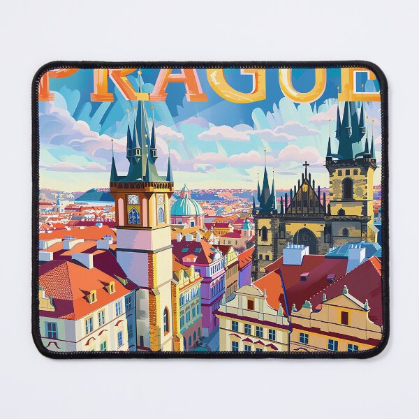Item preview, Prague Print Prague Vector Art  designed and sold by nomiraclehere.