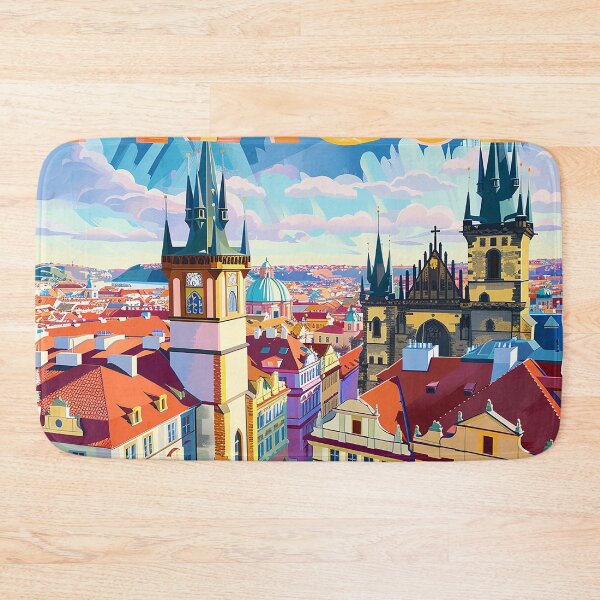 Item preview, Prague Print Prague Vector Art  designed and sold by nomiraclehere.