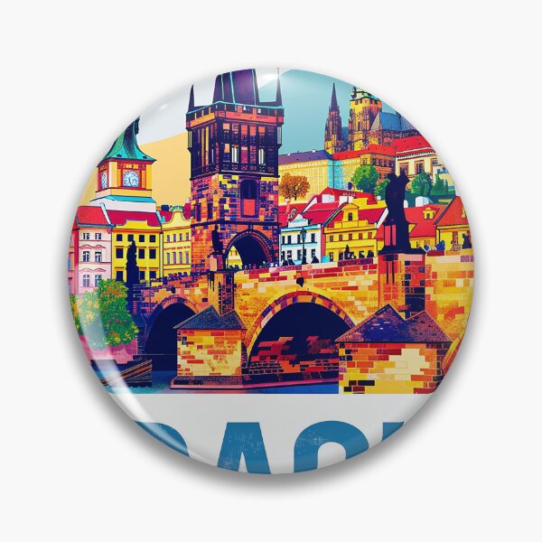 Item preview, Prague Print Prague Vector Art  designed and sold by nomiraclehere.