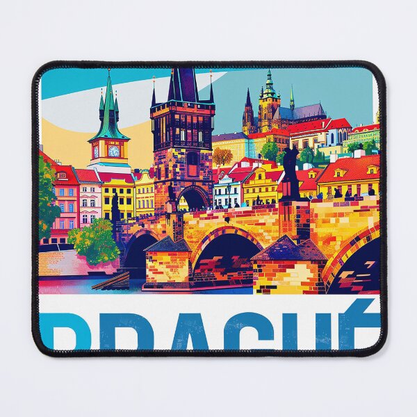 Item preview, Prague Print Prague Vector Art designed and sold by nomiraclehere.