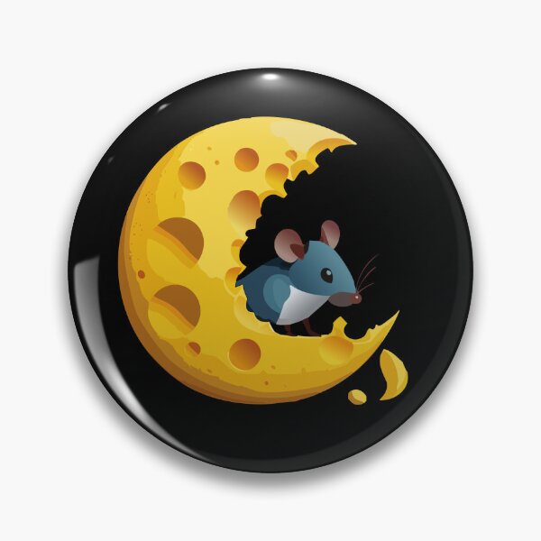 Item preview, mouse eating the moon designed and sold by netti-betti.