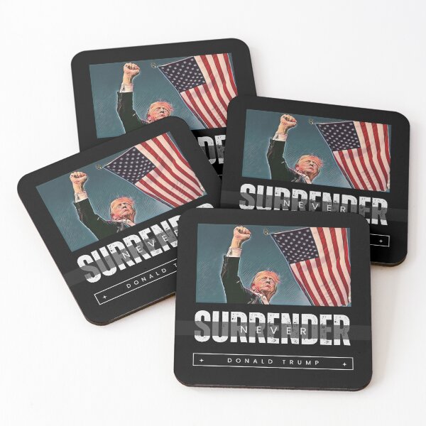 Item preview, Donald Trump Never Surrender  designed and sold by Trendi-Design.