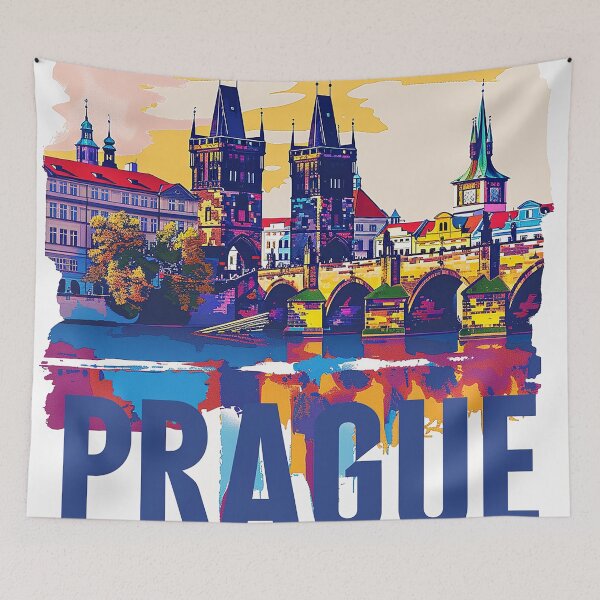 Item preview, Prague Print Prague Vector Art  designed and sold by nomiraclehere.
