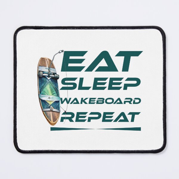 Item preview, Wakeboarding Lover -Eat Sleep Wakeboard Repeat Typography Design designed and sold by Techflare.