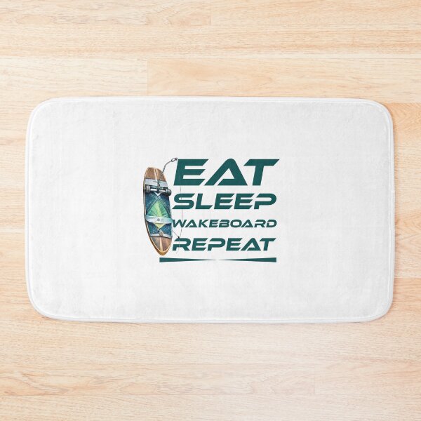 Item preview, Wakeboarding Lover -Eat Sleep Wakeboard Repeat Typography Design designed and sold by Techflare.
