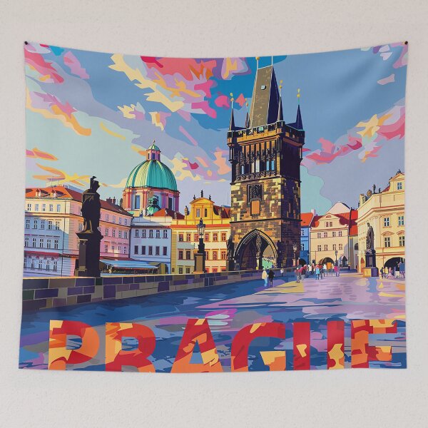 Item preview, Prague Print Prague Vector Art  designed and sold by nomiraclehere.