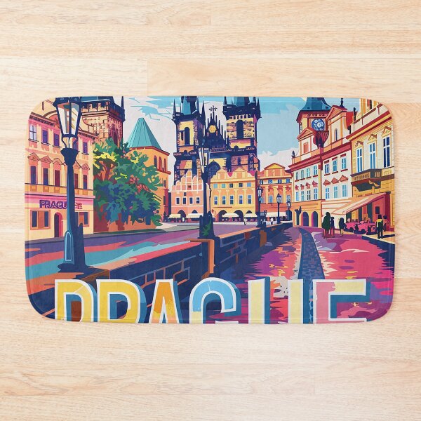 Item preview, Prague Print Prague Vector Art  designed and sold by nomiraclehere.